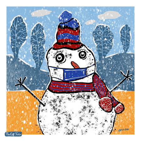 COVID Snowman 1-28-2021 Karen MacDuff Squires
